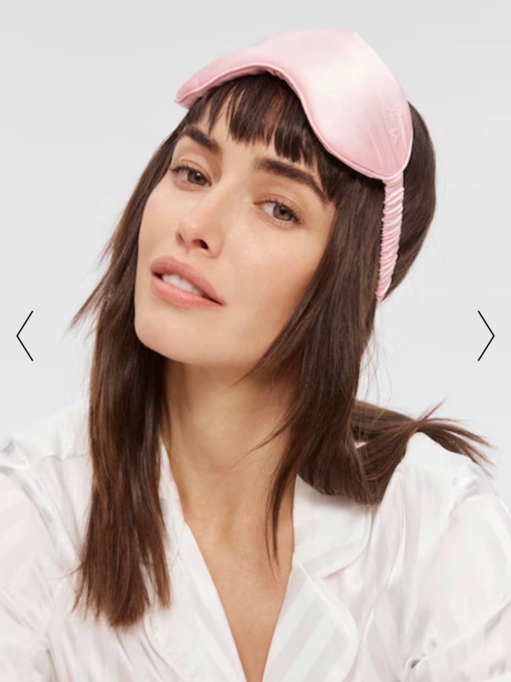 💖 NEW Peter Alexander 100% Mulberry Silk Eye Mask in Pink 🎀
